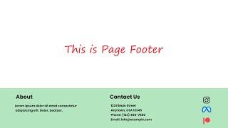 How To Create Website Footer Using HTML and CSS Only | Coding Karunadu #newtoyou