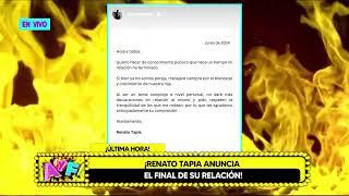 Amor y Fuego - JUN 25 - RENATO TAPIA ANUNCIA EL FINAL DE SU RELACIÓN | Willax