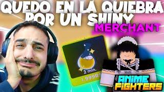 COMPRO EL BOOST de SHINY al MERCADER !!   ANIME FIGHTERS SIMULATOR