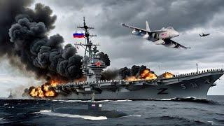 Putin Angry Seeing This Reality! Russia's Only Aircraft Carrier Has Been Destroyed By America