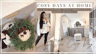 COSY DAYS AT HOME | Home Decor, Amazon Christmas Haul & Dressing Room Reveal!!