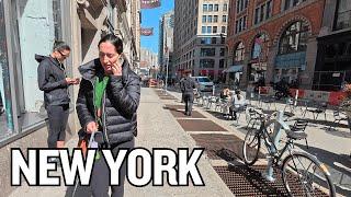 New York City  [4K] - Daytime walk in Lower Manhattan! Explore Broadway and Union Square!