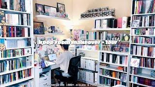 kpop room makeover + tour  reorganizing my 1000+ album collection, adding shelves, redecorating !