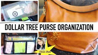 DOLLAR TREE ORGANIZATION | PURSE ORGANIZING!