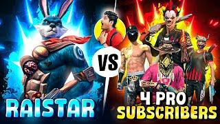 Raistar Vs 4 Pro Playes  Best Clash Squad Battle WHO WILL WIN?? MUST WATCH #freefire