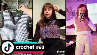 TIKTOK CROCHET AND KNITTING VEST FASHION COMPILATION #60 - Peachtok