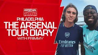 Riccardo Calafiori joins the group! | THE ARSENAL TOUR DIARY | Behind the scenes and Liverpool game