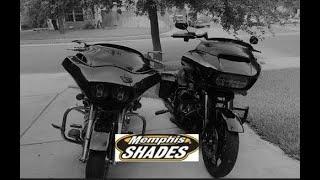 Memphis Shades Install 6.5 Inch Sport Spoiler Windshield 2013 Road Glide Custom