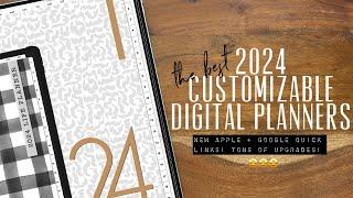 IT’S HERE!  the BEST most customizable 2024 Digital planners! All in one 2024 digital planners.