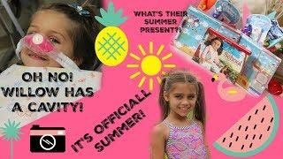 Vlog: Willow Has A Cavity and Schools Out For Summer