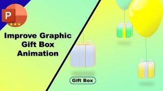 2d animation in 3d view | powerpoint animation || gift box design animation | animation | powerpoint