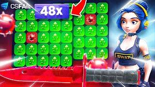 CSFAIL MINES MOD MADNESS! 48X HIT for $2.4K PROFIT?! ?! (CS.FAIL Promo Code 2025) cs fail