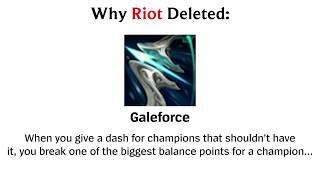 Why Riot Deleted Mythic Items