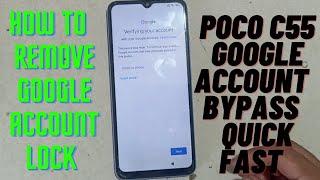 Poco C55 FRP Unlock Or Bypass 100% work