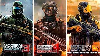 Modern Combat 3 vs Modern Combat 4 vs Modern Combat 5 Comparison. Which one is better?