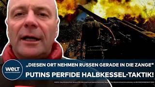 UKRAINE-KRIEG: "Diesen Ort nehmen die Russen gerade in die Zange!" Putins perfide Halbkessel-Taktik!