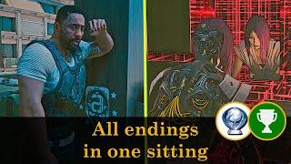 All endings in one sitting - Phantom Liberty | Cyberpunk 2077 achievement / trophy guide