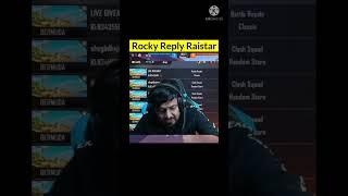 Rocky Bhai Reply On @Rai Star  #shorts #raistar