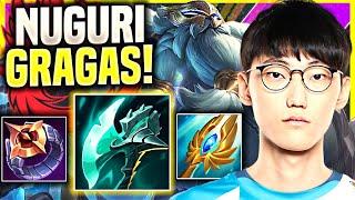 NUGURI IS SO GOOD WITH GRAGAS! - FPX Nuguri Plays Gragas Top vs Gnar! | Season 11