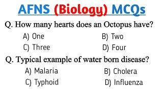 AFNS Biology Test Preparation | AFNS Test Preparation 2023