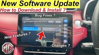 MG Astor New Software Update 2024 | New Features | Changes | Bug Fixes