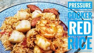 NINJA FOODI RICE | Pressure Cooker Red Rice With Shrimp And Scallops