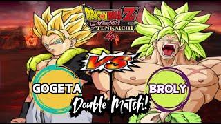 Dragon Ball Z Budokai Tenkaichi 4 MOD - Gogeta VS Broly (Super) DOUBLE MATCH!