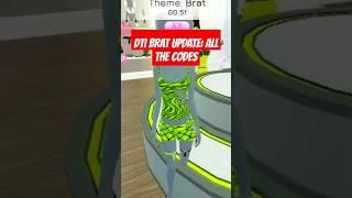 NEW CODES IN DTI BRAT UPDATE! #dti #roblox #dresstoimpressroblox #dresstoimpress