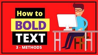 How to Bold Text On Google Docs - Three Methods !