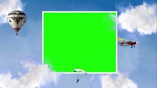 Motion Cloud With Frame Green Screen Effect | Photo Transition Effect