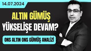 ALTIN, GÜMÜŞ YÜKSELİŞE DEVAM? ONS ALTIN ONS GÜMÜŞ YORUM (altın yorumları gümüş yorumları)