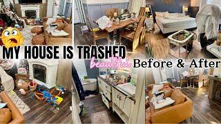 *NEW* AFTER CHRISTMAS | CRAZY BEFORE AND AFTER | CLEANING THIS TRASHED HOUSE |cleaning 2.0