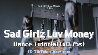 JENNIE - "Sad Girlz Luv Money" (Dance Practice) | Dance Tutorial Slow x0,75s