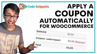 Code Snippets - Apply a Coupon Code Automatically for WooCommerce Products