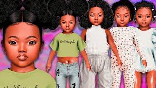 Sims 4 CAS - Urban Toddler LookBook | CC FOLDER & SIM DOWNLOAD