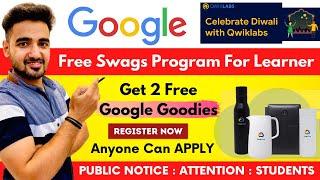 Free Google Diwali with Qwiklabs Program | 101% Free Google Swags | Students | Free Google Courses