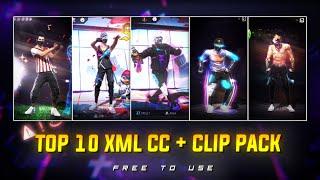 Free Fire Top 10 Xml + Cc + Clips ff Clips For Editingff Emote Clips ff clip