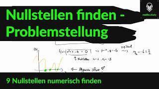 ▶ Nullstellen finden - Problemstellung   (2/2)    [ by MATHE.study ]