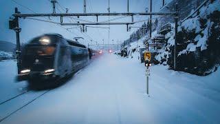 TRAIN DRIVER'S VIEW: Voss to Ål on the shortest day of the year