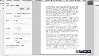 How to Make the Text of a Printed Document Larger Using Google Docs : Using Firefox & Google
