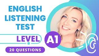 A1 English Level Listening Practice for Beginners | English Listening Comprehension Test