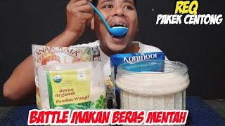 ASMR@VANOTV OFFICIAL||MAKAN BERAS EMPAT MACAM DI KARUNG||ASMR RAW RICE|| ASMR INDONESIA||BATTLE