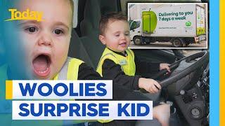 Little boy surprised with special treat from Woolies | Today Show Australia