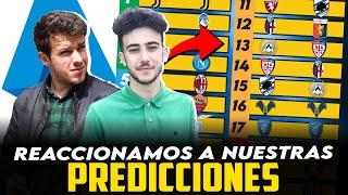 REACCIÓN A NUESTRAS PREDICCIONES DE LA SERIE A 2021/22