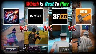 Wex mobile vs ugw vs Scarfall 2.0 vs indus battelroyal | made in india battelroyal games