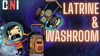 Oxygen Not Included (ONI) - Latrine & Washroom Layout - 96 Tiles Setup