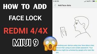 How to Enable | Face Lock | in Redmi 4/4x Official ROM without Install custom ROM