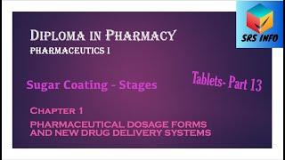 Sugar Coating - Stages | Tablet Coating | Tablets(Part 13) | Pharmaceutics 1 | SRS INFO