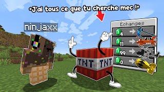 Ce Mod me permet d'échanger avec les Blocs sur Minecraft..