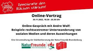 NaturFreunde_Online Gespräch mit Andre Wolf